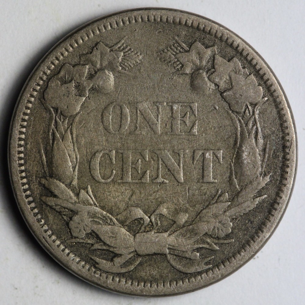 1858 S.L. Flying Eagle Cent Penny FINE+ E196 QNE