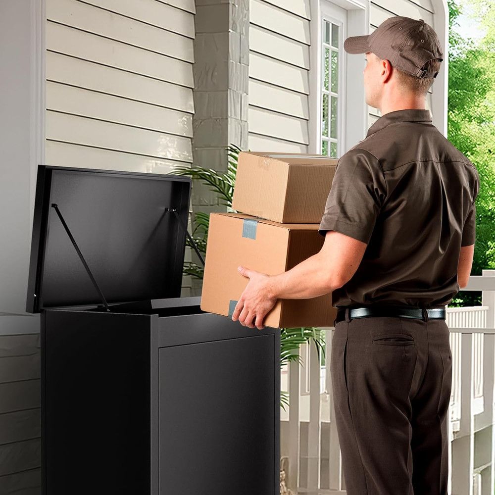 Package Delivery Boxes for Outside, Extra Large Parcel Drop Box with Combination