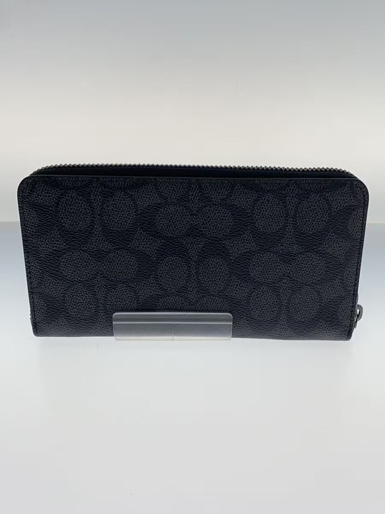 COACH Long Wallet Leather Black Men's