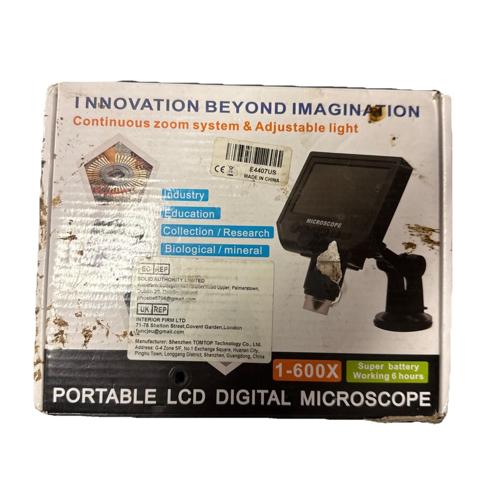 Portable LCD Digital Microscope HD Color CMOS Sensor – Model E4407US