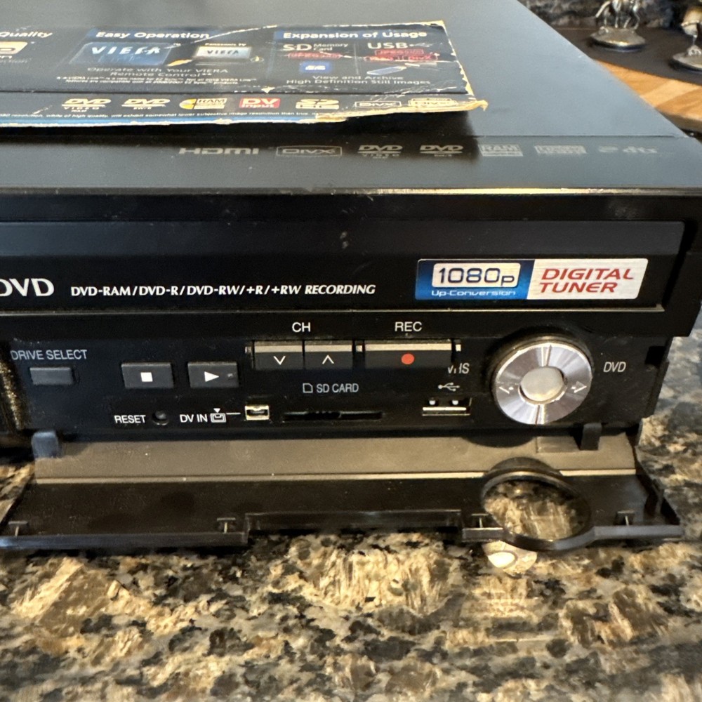 Panasonic DMR-EZ48V DVD VCR Combo Record UNTESTED Might Work No Remote