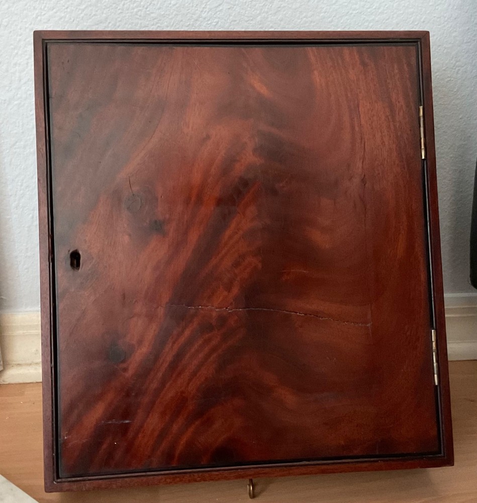 Antique Mahogany Valet Key Box