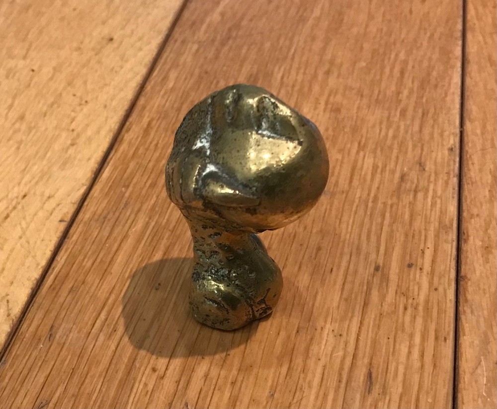 Small SIZED BRASS DOOR/DRAWER HANDLE, DRAGON CLAW & BALL DESIGN Reclaimed (YX5)
