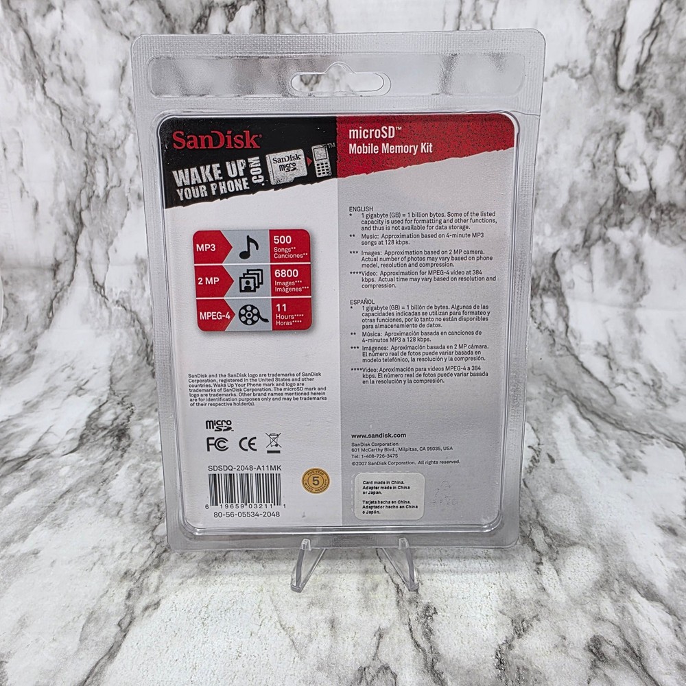 SanDisk 2GB MicroSD Mobile Memory Kit