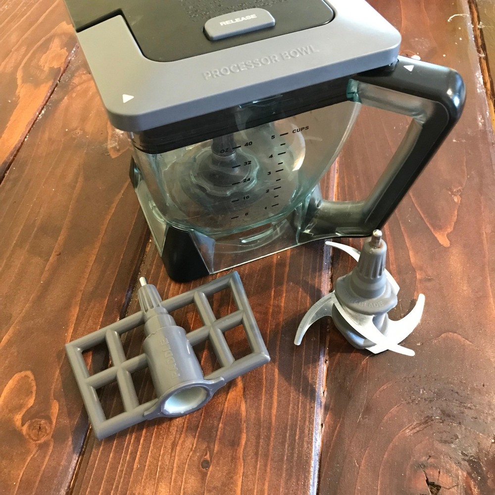 Ninja Food Processor Bowl With Blades and Paddle Attachment