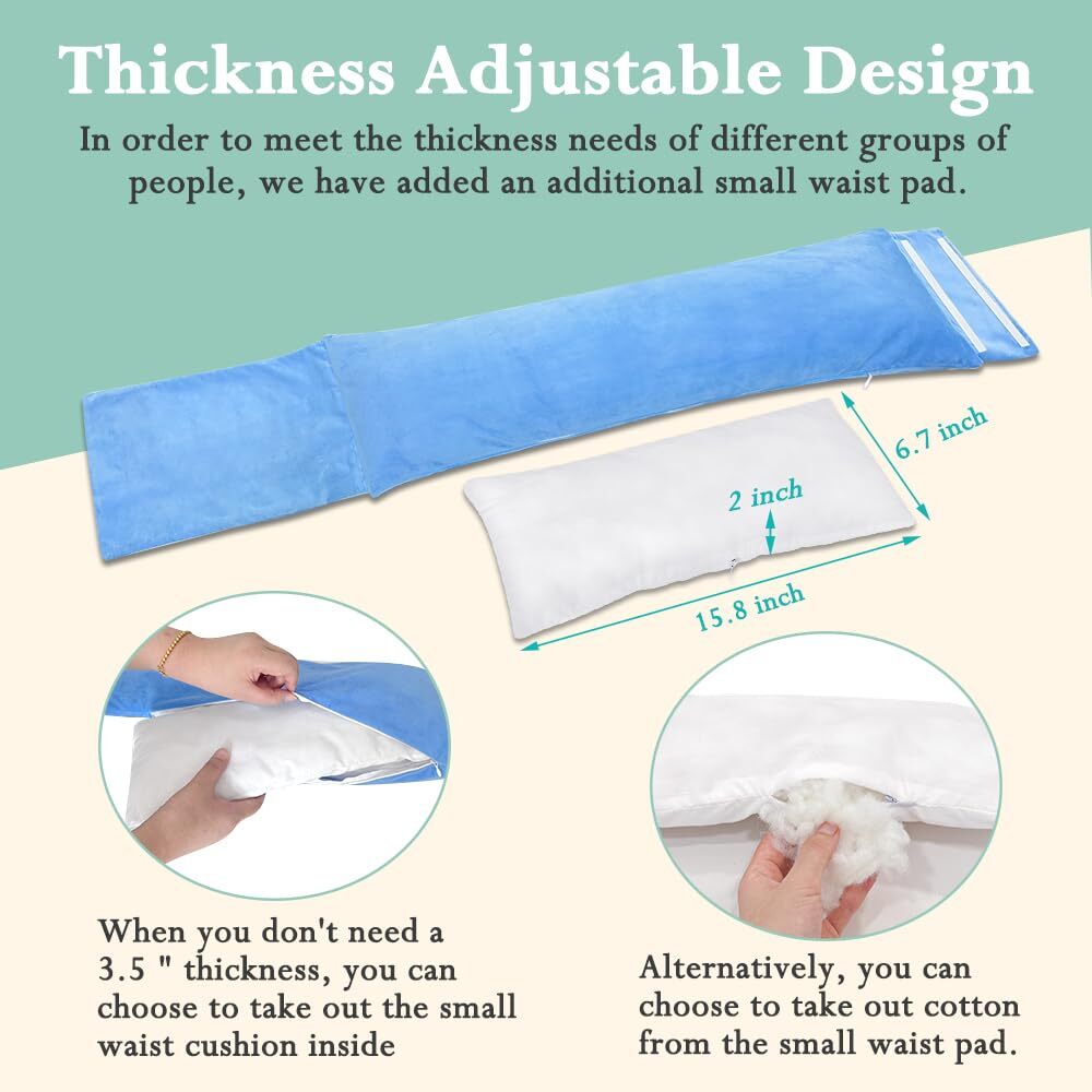 Lumbar Support Pillow for Sleeping Lower Back Sciatic Nerve Pain Relief