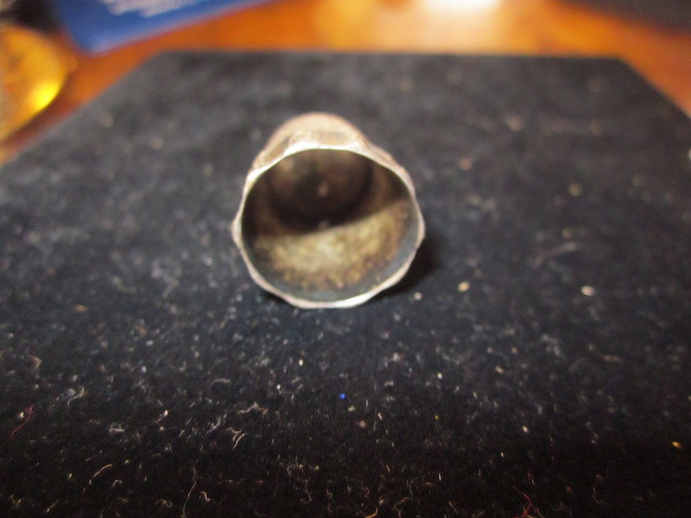 Antique Sterling Silver Thimble*9* C1890s marked "S" INSIDE TOP