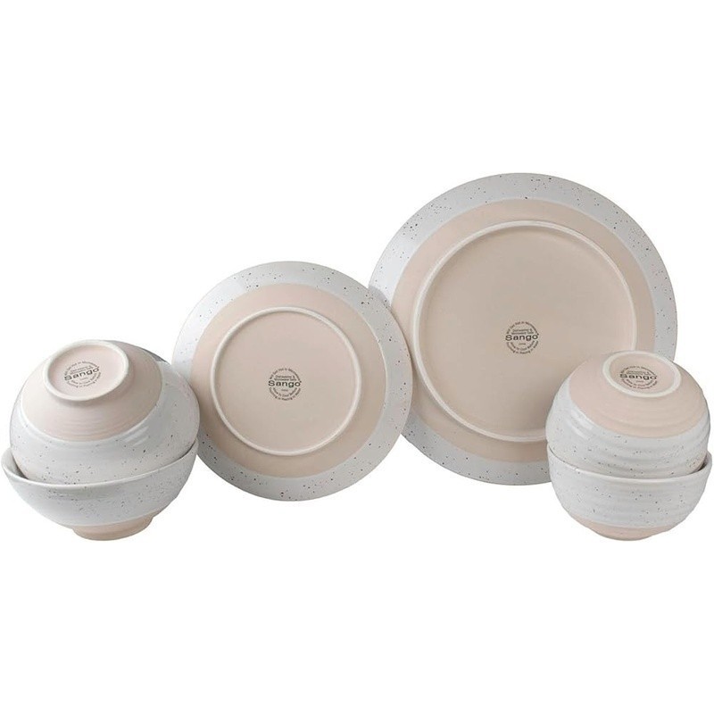 Complete Stoneware Dinnerware Set Family Meals & Entertaining Kitchen Essentials