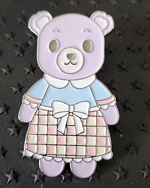 Pastel Pines Lilac Bear Enamel Pin BoxLunch
