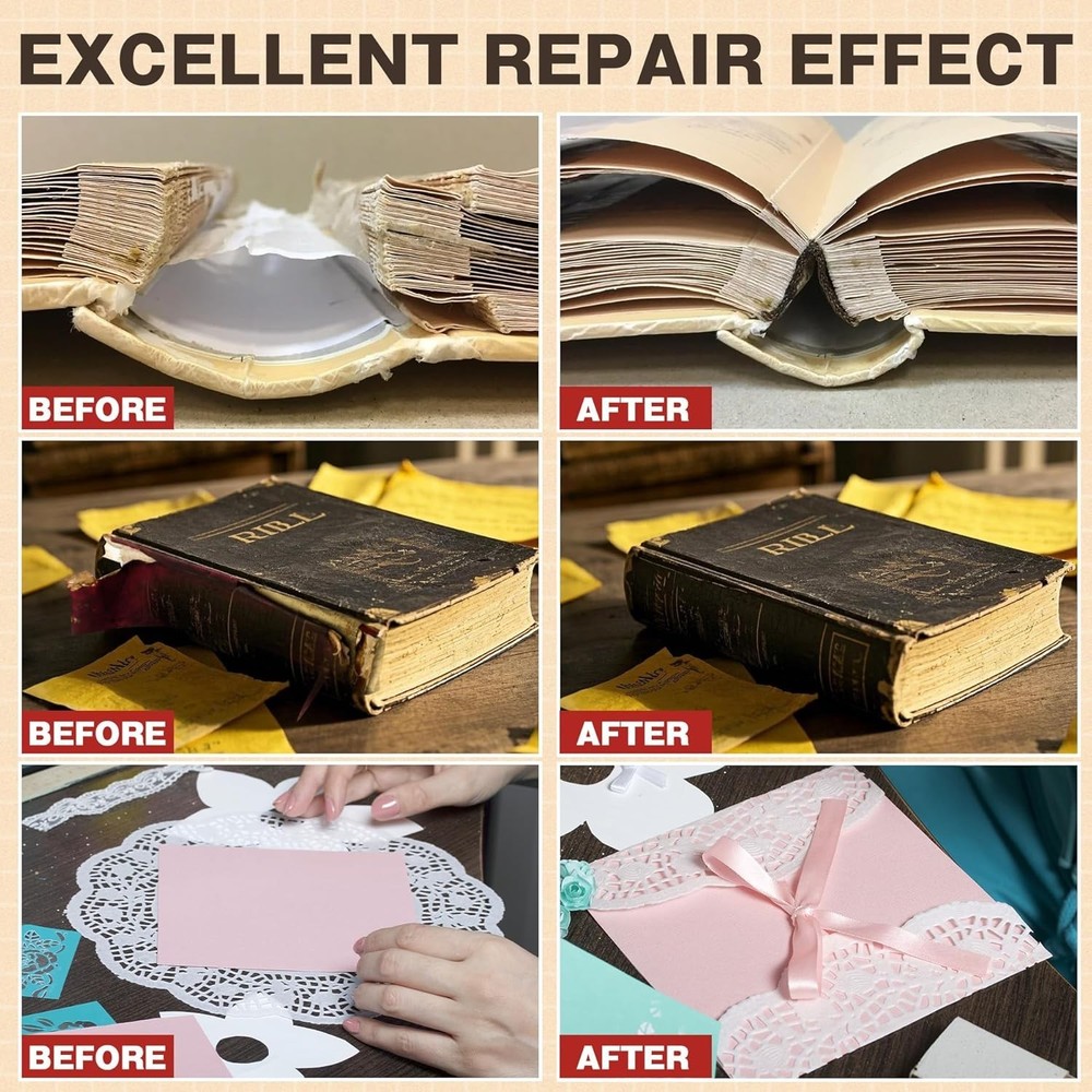 Flexible Clear Adhesive for Bookbinding & Crafts - 60ml x 2 Pack Essentials