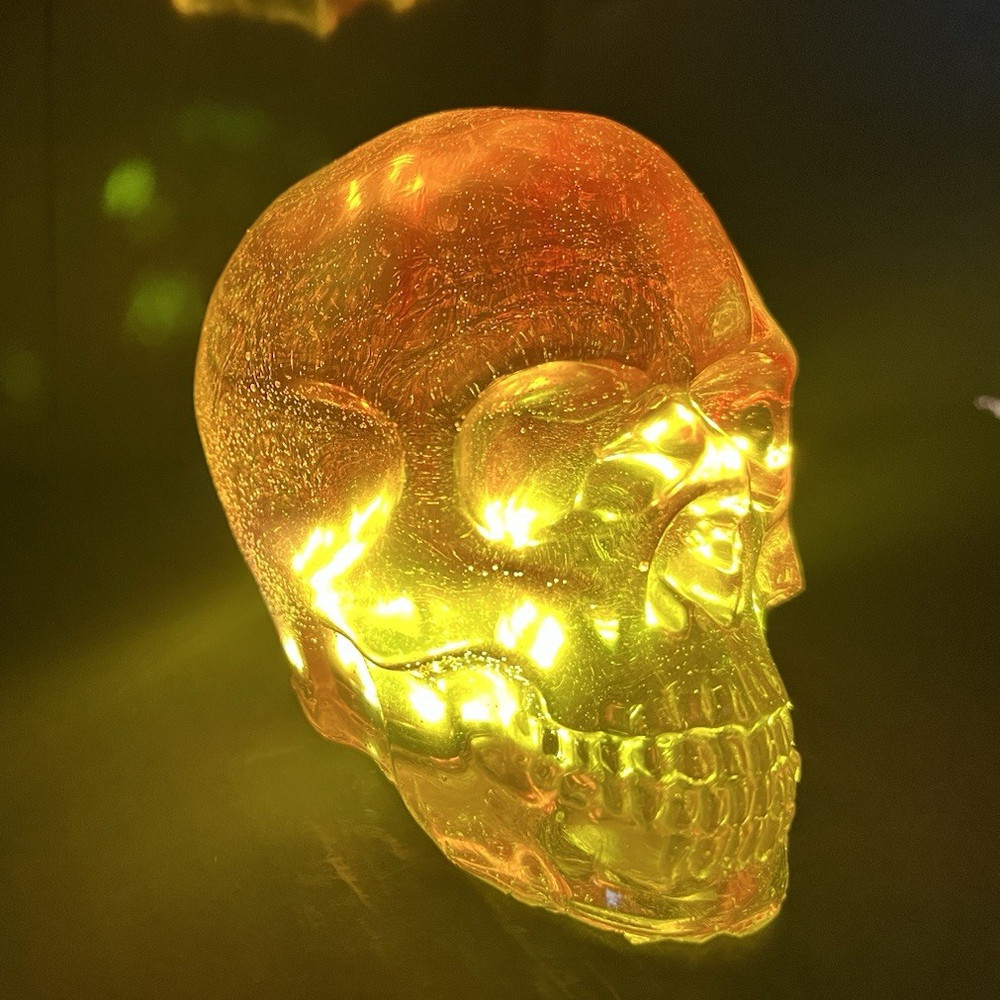 Hand made led Illuminated epoxy resin skull Light-USB Powered Decorative-02