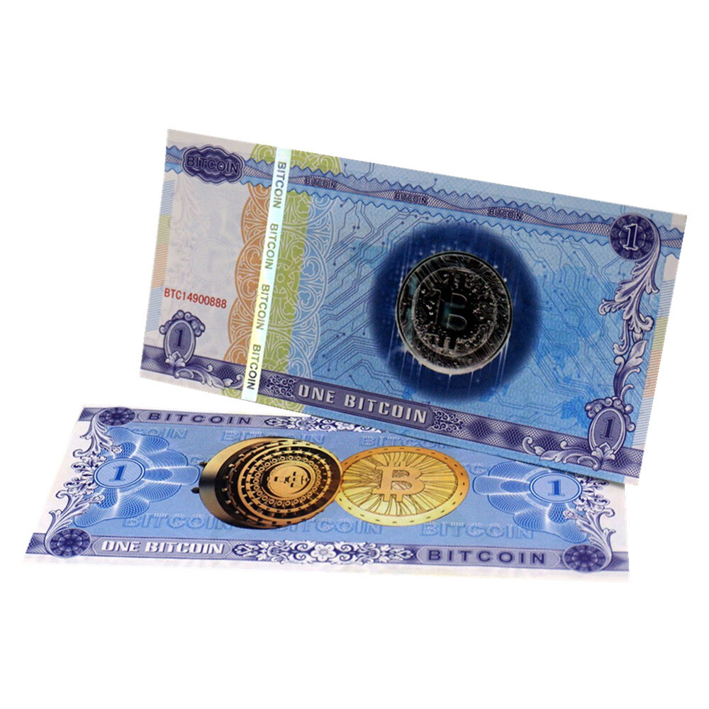 100pcs one BTC Paper Note Un-currency