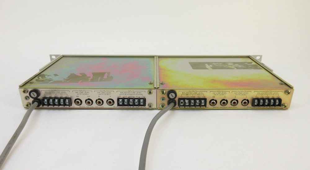 2x RTS Systems 444 Dual Buffer Amplifier Rack Mountable - Made in USA