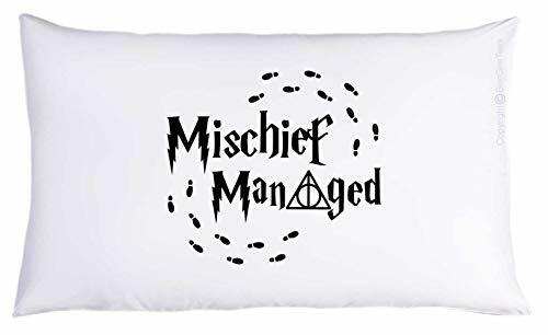 Mischief Always Funny Wizard Magic School Pillowcase (1 Queen Pillowcase)