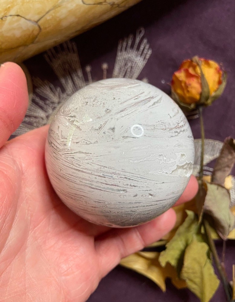 Mexican Lace Agate Sphere, Pagan, Witchcraft