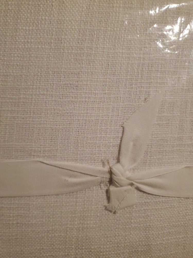 1 Pottery Barn Seaton Textured Drape Panel White 100x84" 1003572