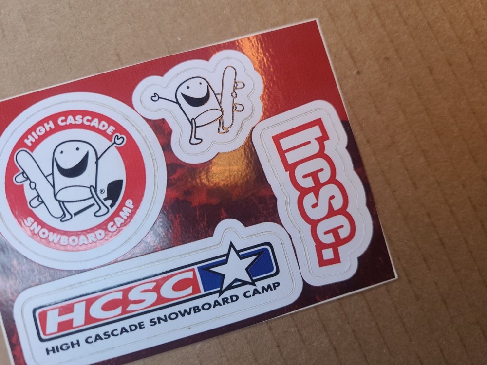 2018 HIGH CASCADE SNOWBOARD CAMP STICKER SHEET -authentic