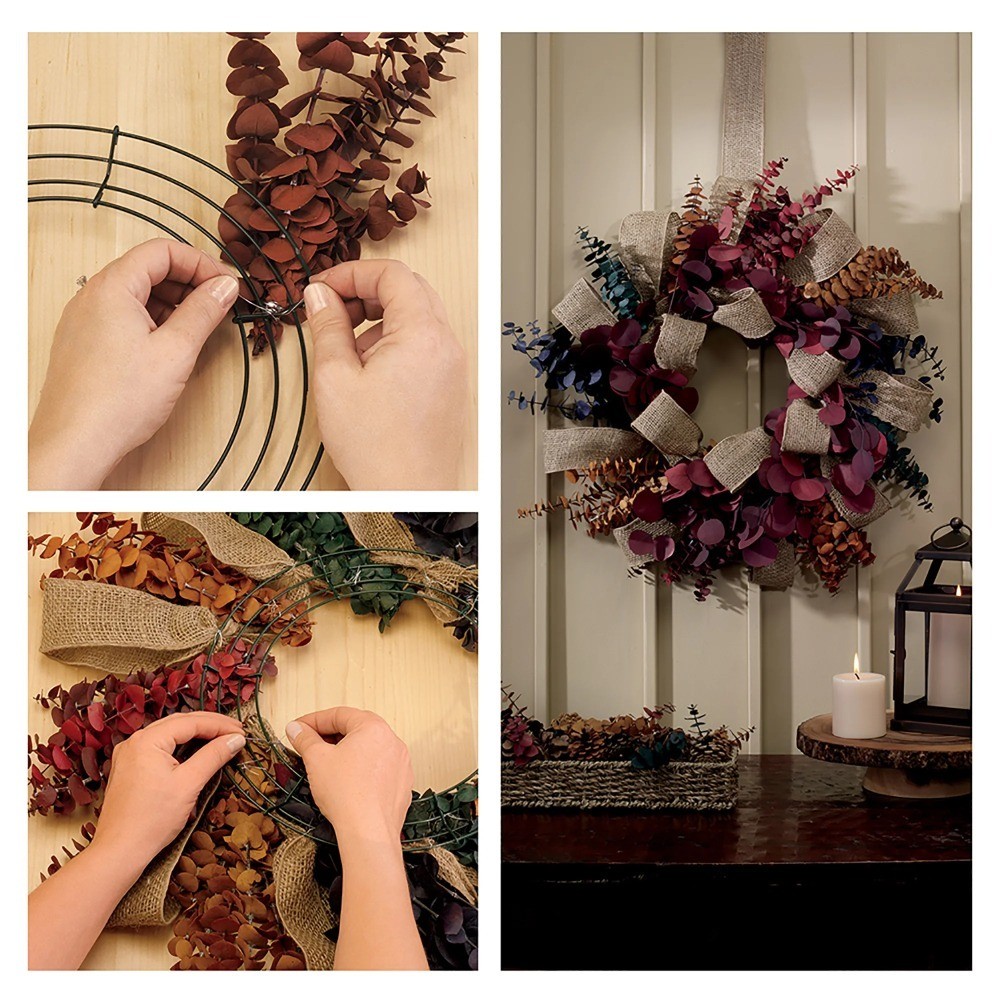 Wire Wreath Form 18 inch Green