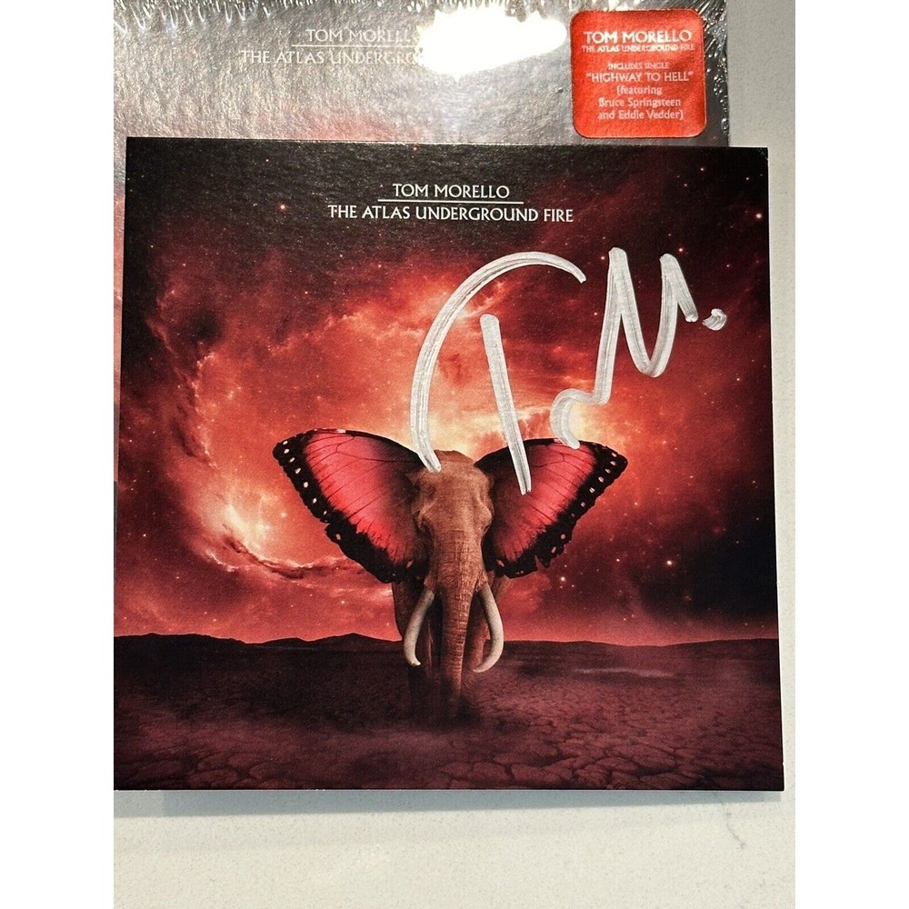 Rage Against The Machine Tom Morello Signed Autographed CD Cover #2