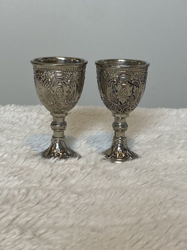 Mini Ceremonial Chalice Goblet Silver Plate 3.5”