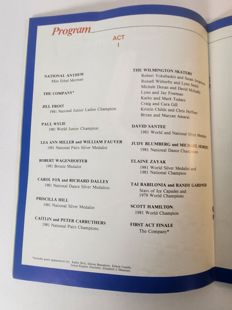 SUPERSKATES VIII 1981 Madison Square Garden program