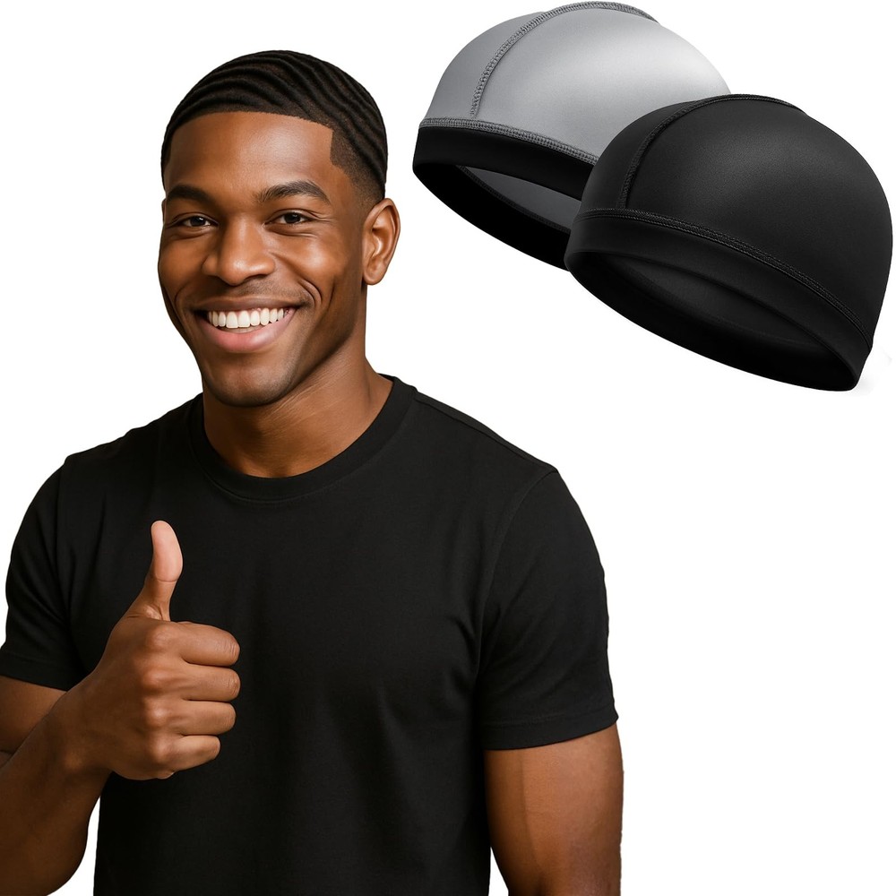 Super Elastic Wave Cap, Good Compression Stocking Cap for 360 540 720 Wave (B...