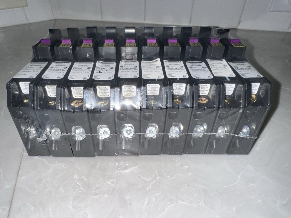 QO120PDF 10 PCS SQUARE D QO 20A DUAL-FUNCTION AF/GF PLUG-ON CIRCUIT BREAKERS