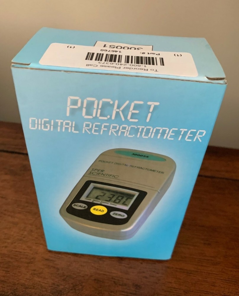 Digital Brix Refractometer - Pocket Size W/Carrying Case - Making Beer or Wine?