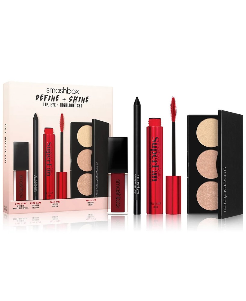 Smashbox 4-Pc. Define & Shine Lip, Eye & Highlight Set, Full Size