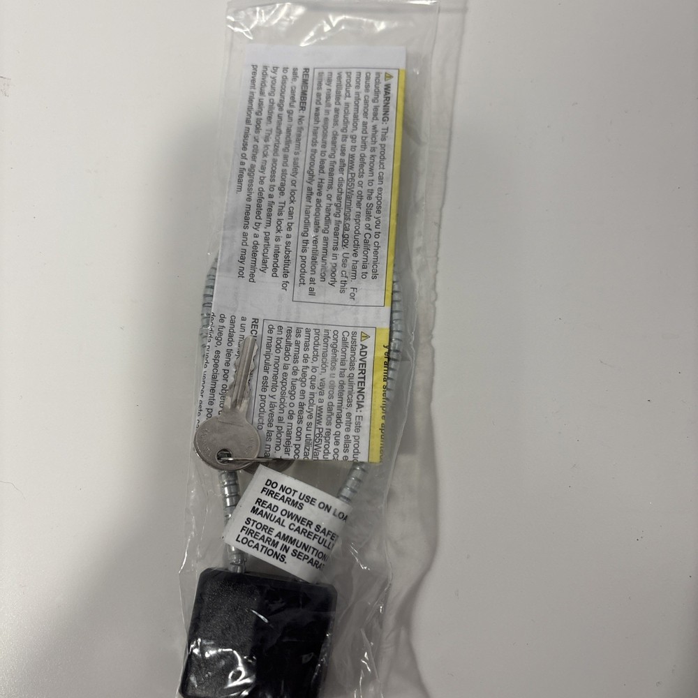 Keyed Cable Gun Locks, Short.