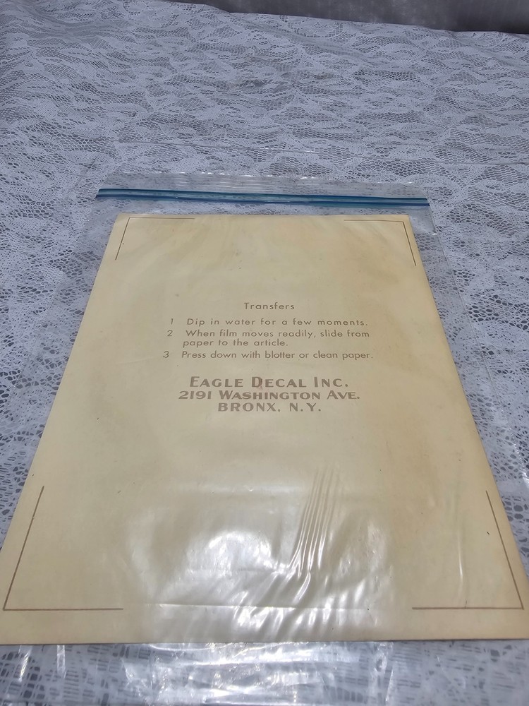 Vintage Eagle Decorative Decals Pattern Number 212