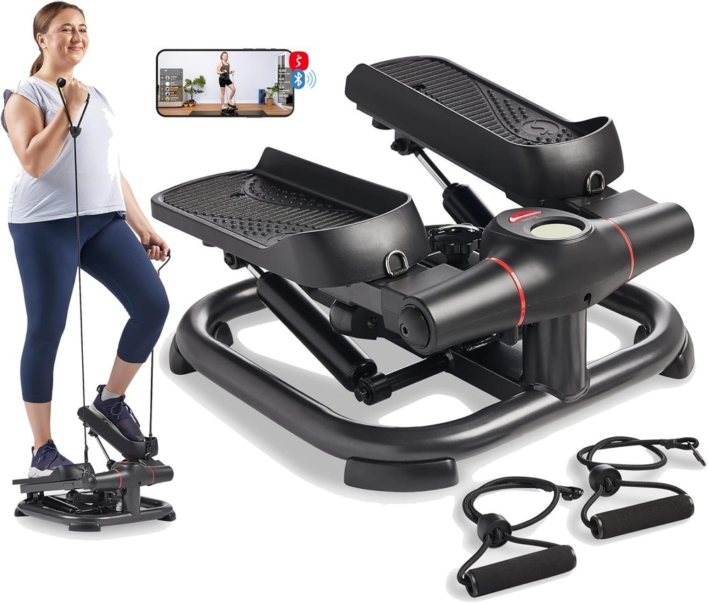 400lb Max Weight Capacity Stepper with Resistance Bands