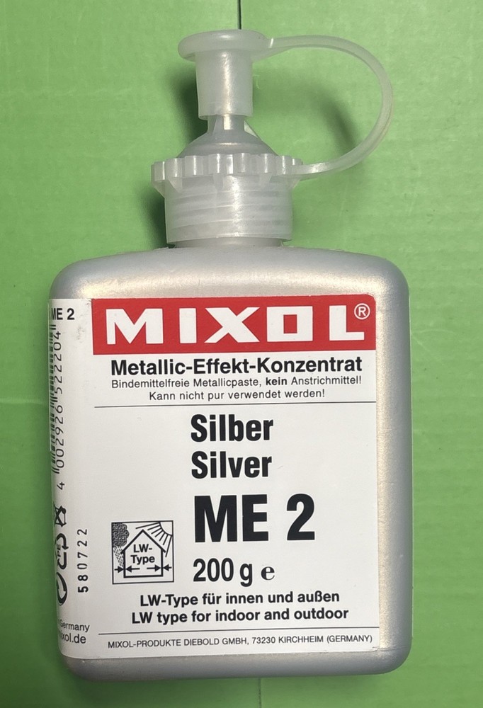 Mixol ME2 Metallic Silver Effect 200g Bottle