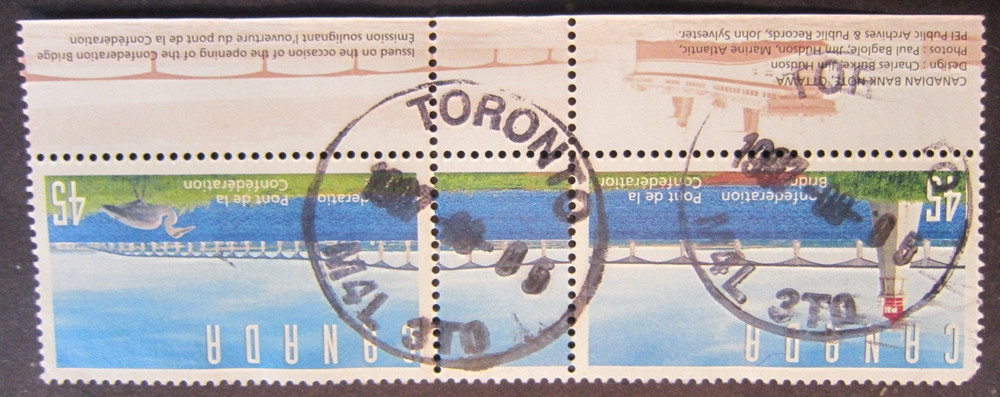 Canada #1645,1646 CDS Cancel Toronto, ON {ebhs145}