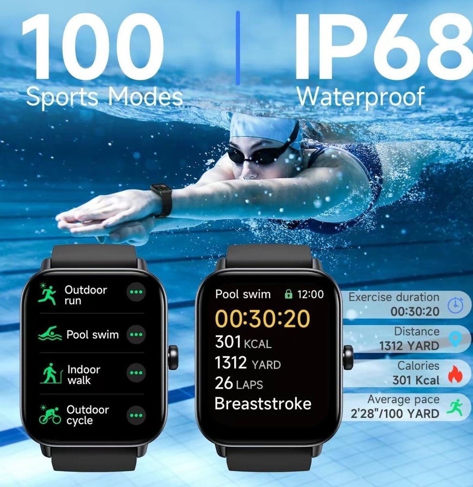 Smart Watch ( Upgraded Version 2024 ) ⭐️⭐️⭐️⭐️⭐️ BLUETOOTH CALLING HEALTH