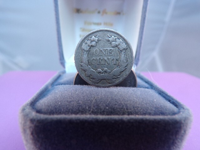 1857 Flying Eagle Cent / Penny @ C