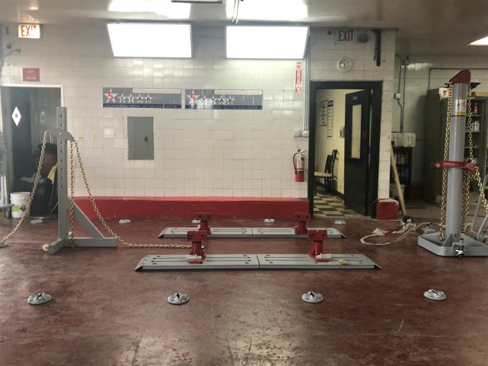 Auto Body Frame Machine Floor Rack System with ramps 10 TON Puller FREE TOOLS