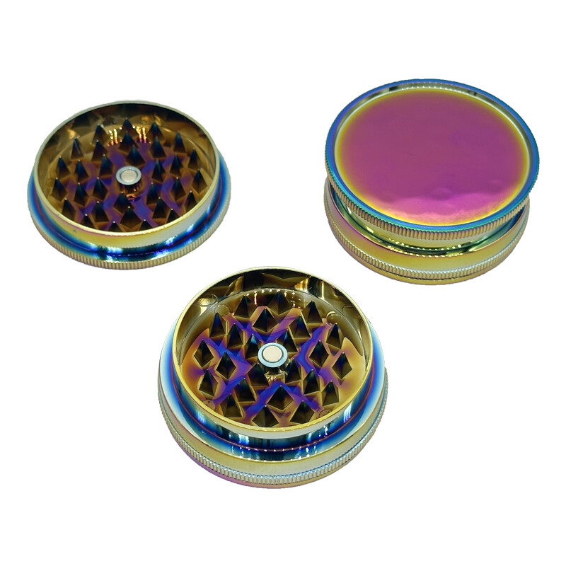 53mm Color Plastic Material Grinder 2-Layer Smoke Grinder Herb Grinding