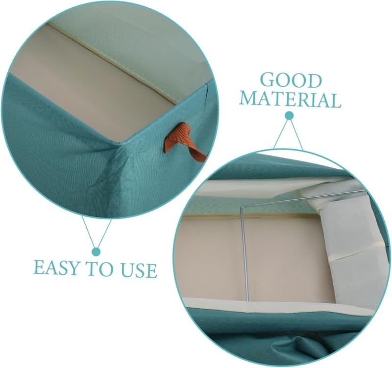 3 Pack Large Capacity Storage Bins Closet Organizer System, Sturdy Foldable S...