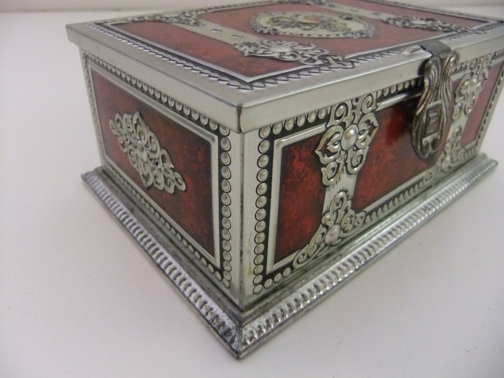 Blue Bird Confectionery Chest Tin Empire Double Headed Eagle