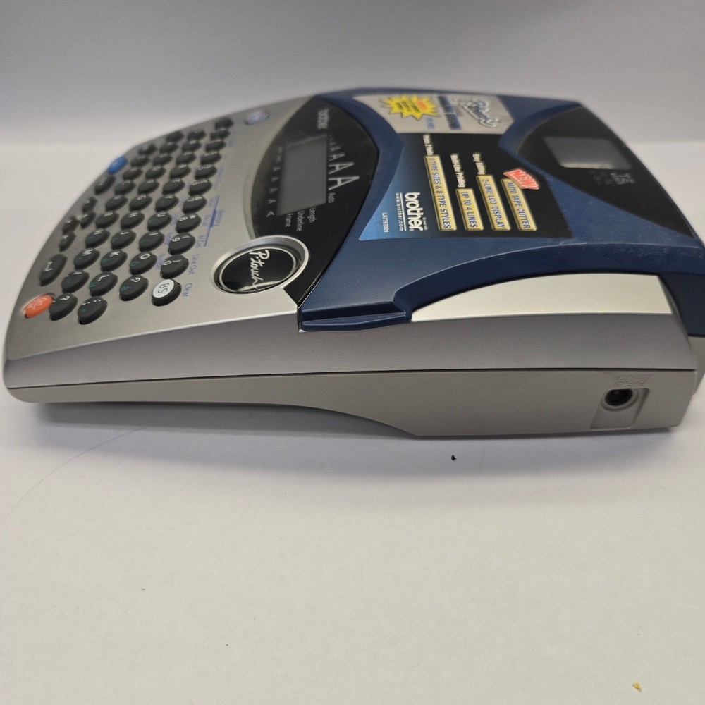Brother P-Touch PT-1900 Electronic Labeling System Label Maker Blue Silver