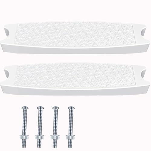 2-Pack Universal Pool Ladder Steps Replacement, 18" Heavy-Duty Molded Plastic