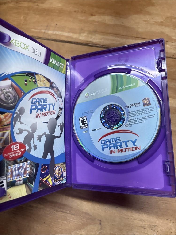 Microsoft 1414 Xbox 360 Kinect Sensor Bar & 10 Games - TESTED NICE DISCS!