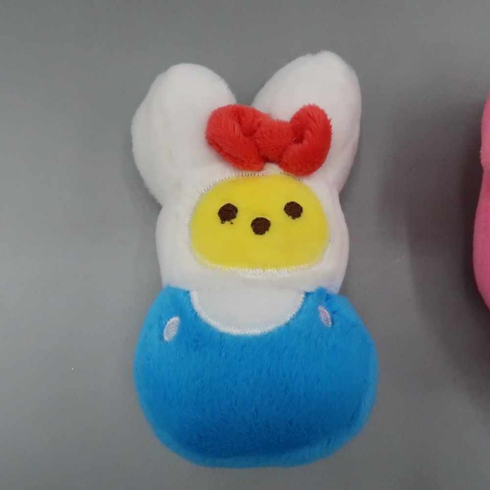 Small Pink Chick Peep & Hello Kitty theme Marshmallow Candy 4" Plush Easter