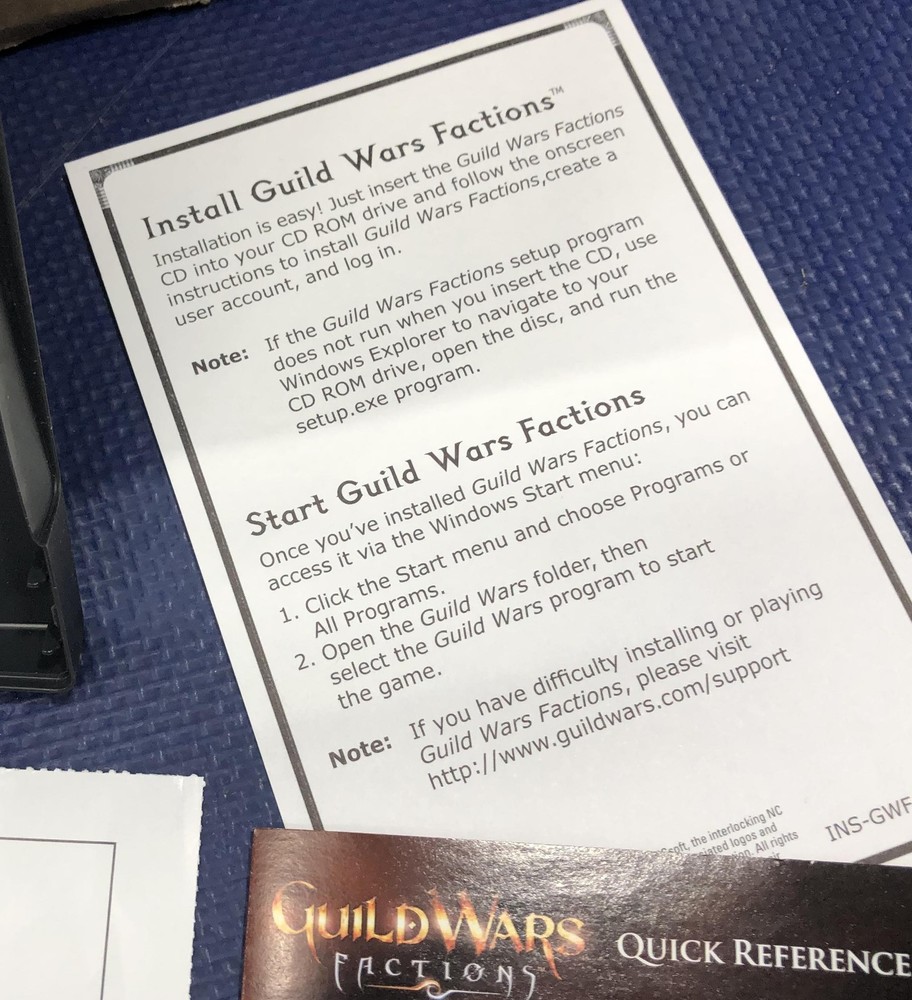 Guild Wars Fractions PC CD-ROM Game