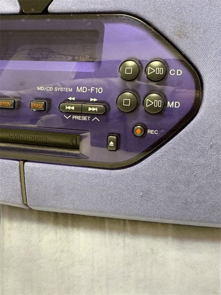 Sharp MD Studio CD MD Player Home Audio Silver Ready to Use clean