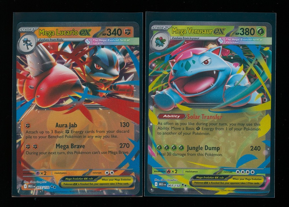 POKEMON Mega Evolution COMPLETE Base Set 1-132 Common Uncommon Rare Double Rare