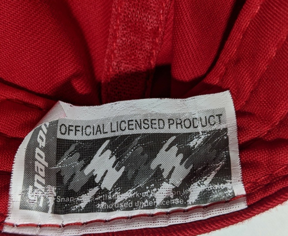 Snap On Hat Red Black Racing