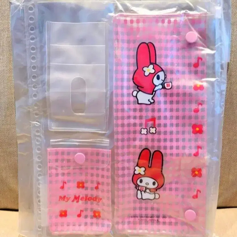 My Melody 26-Hole Notebook & Pouch & Diary Official