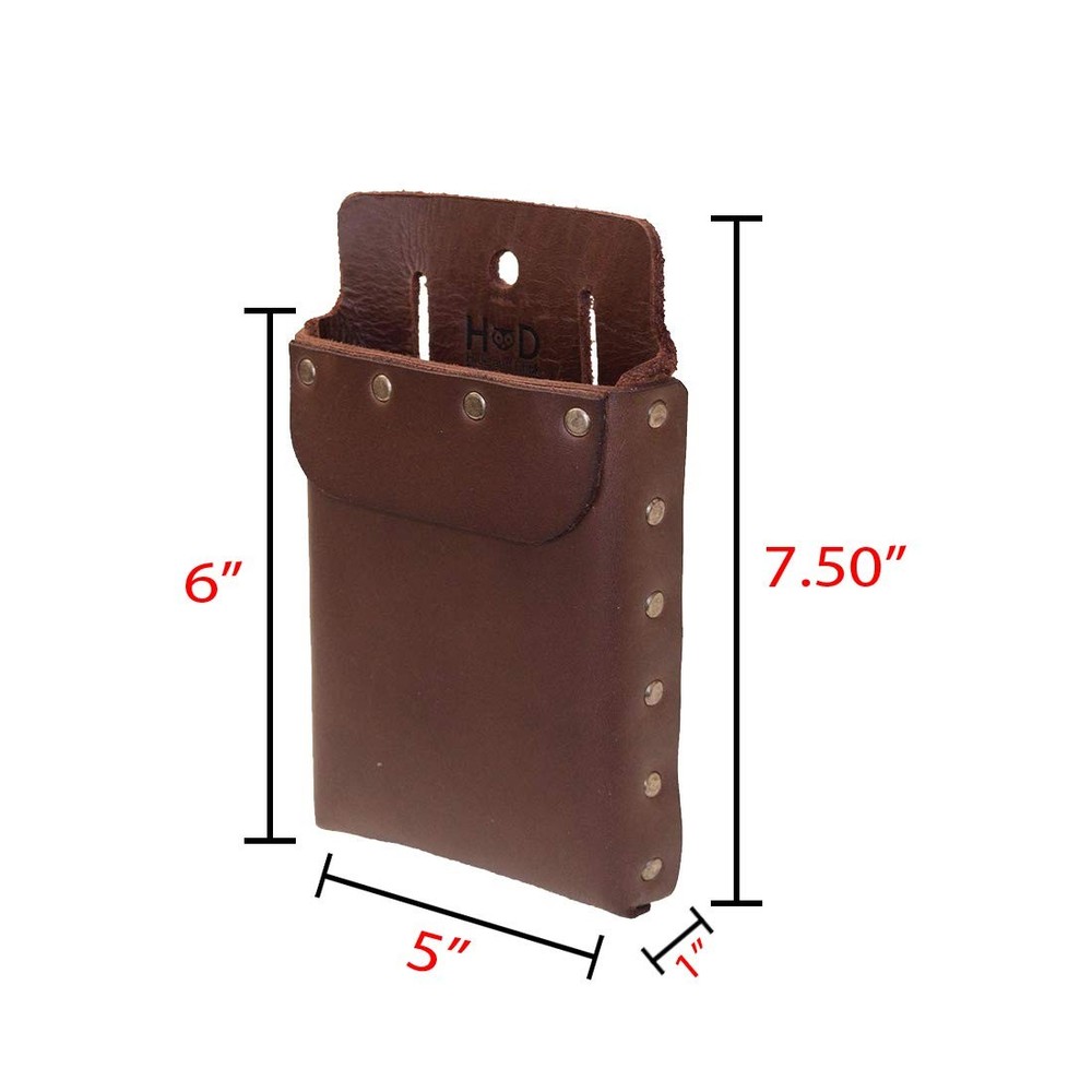 Handmade Leather Tool Pouch - Heavy Duty Case & Rustic Tool Organizer